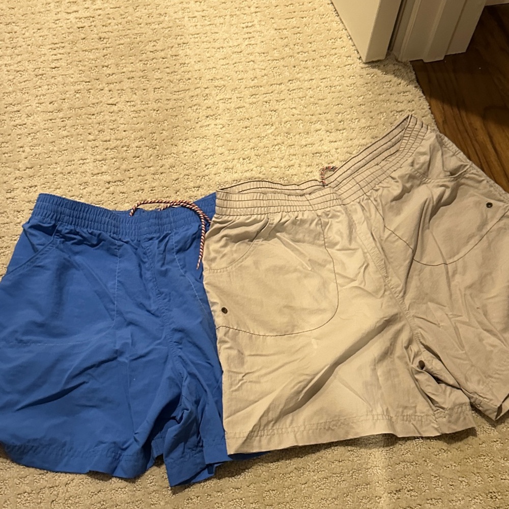 Blue and Tan Women's Columbia brand shorts